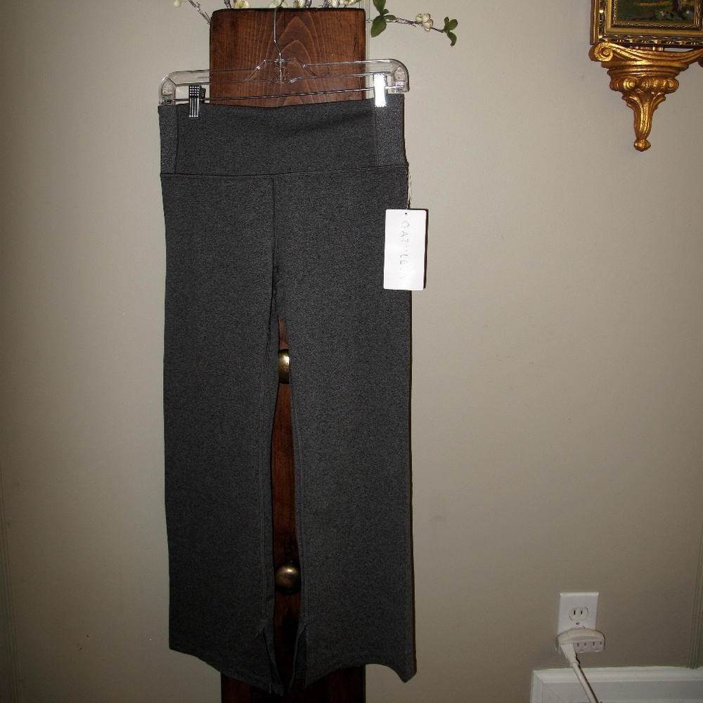 NWT ATHLETA Barre Kickflare Pant Powervita Grey M